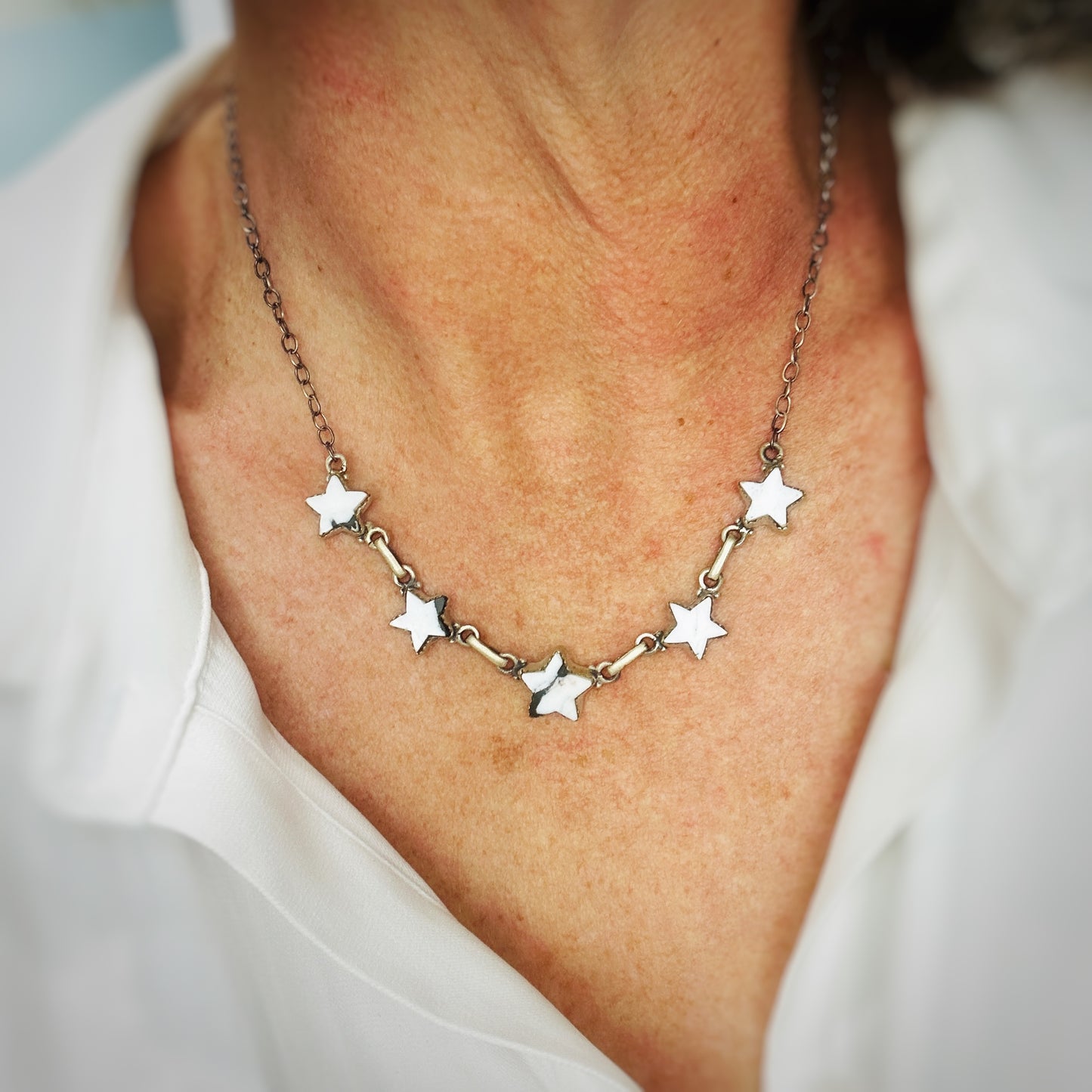 Oh My Stars White Buffalo Necklace