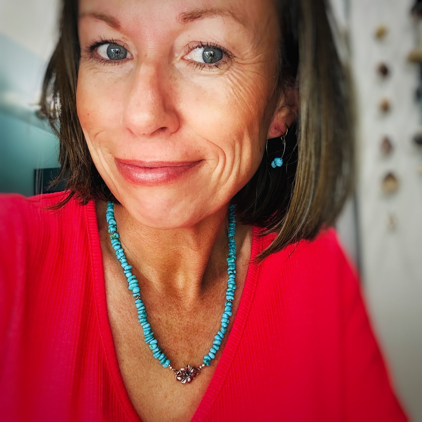 Turquoise Canyon {Sierra Nevada turquoise} Nugget Necklace Set