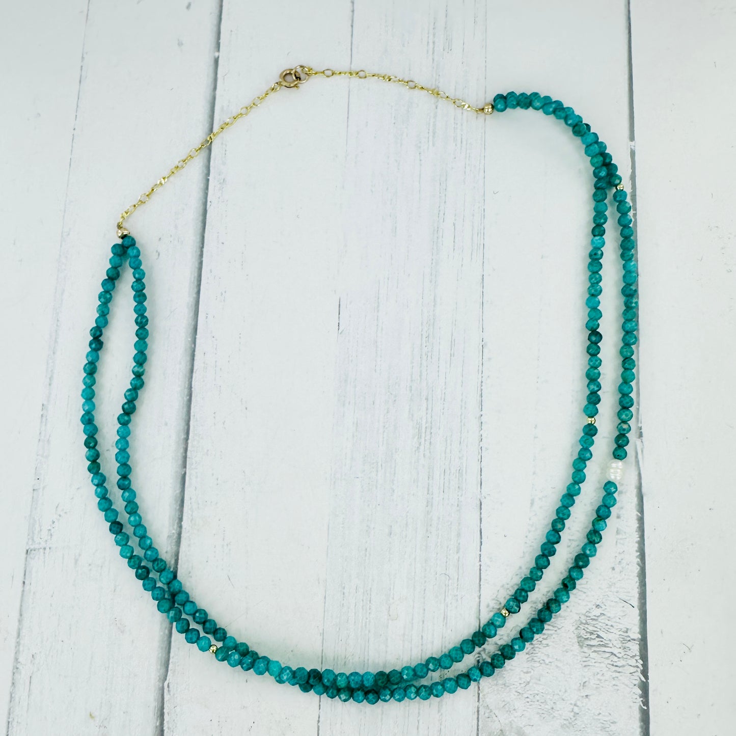 Amazonite Double Strand Necklace