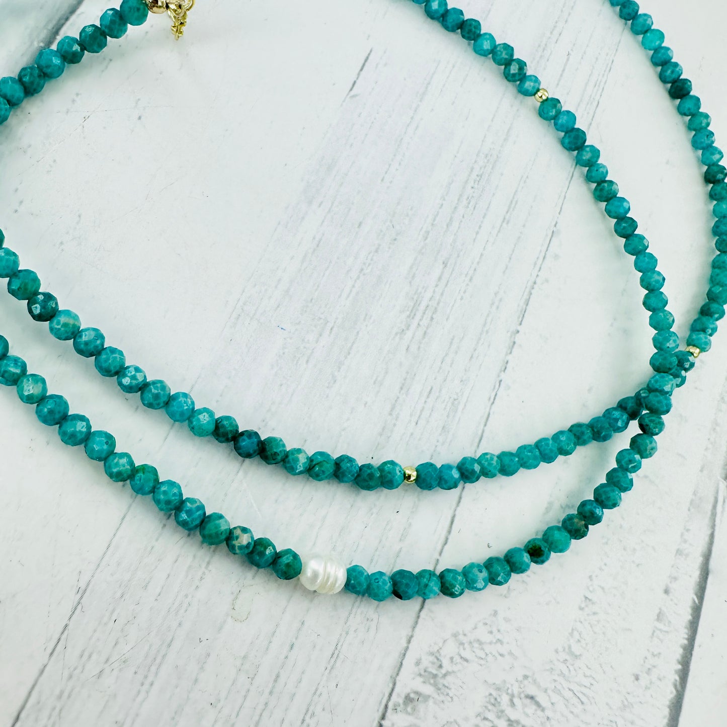 Amazonite Double Strand Necklace