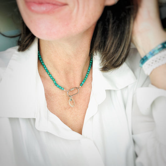 Horseshoe Carabiner Necklace