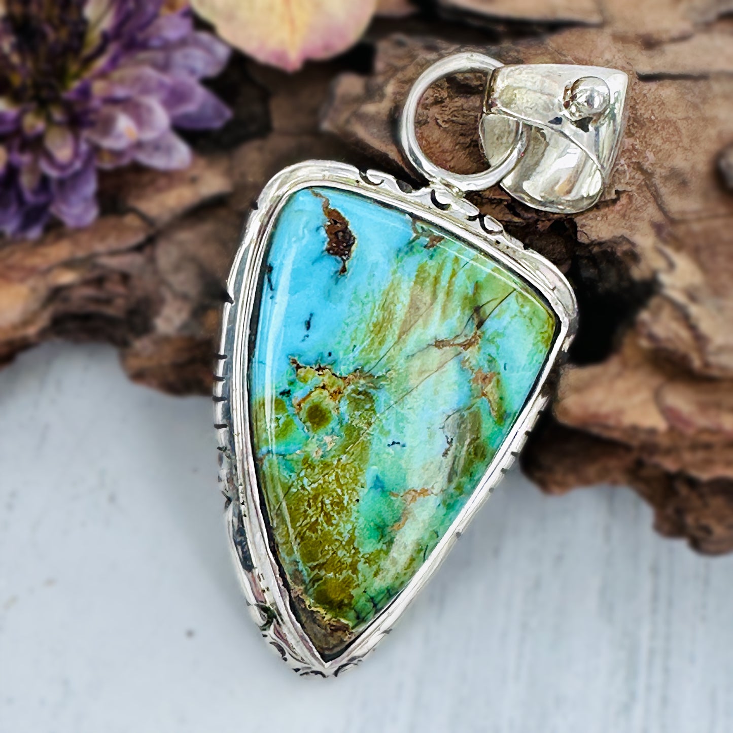 Cosmos {Sierra Nevada turquoise} Pendant