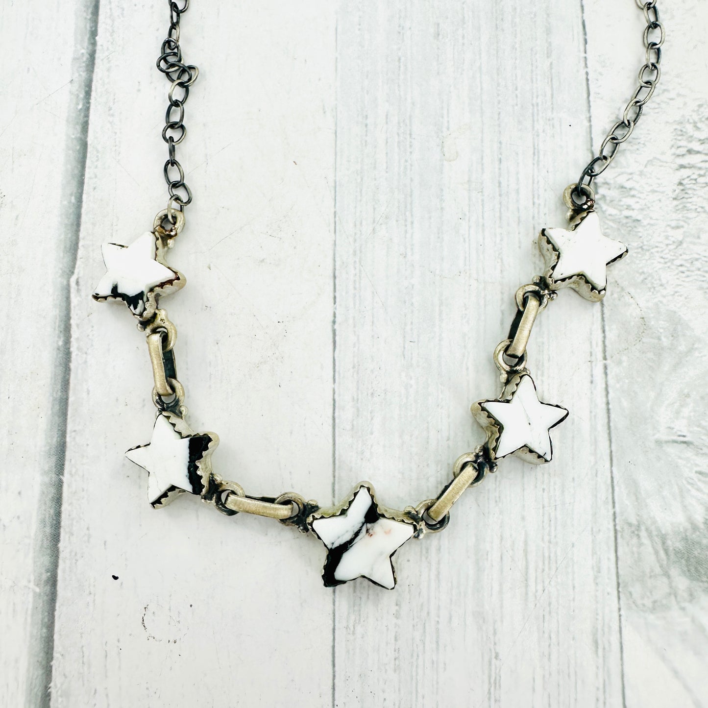 Oh My Stars White Buffalo Necklace