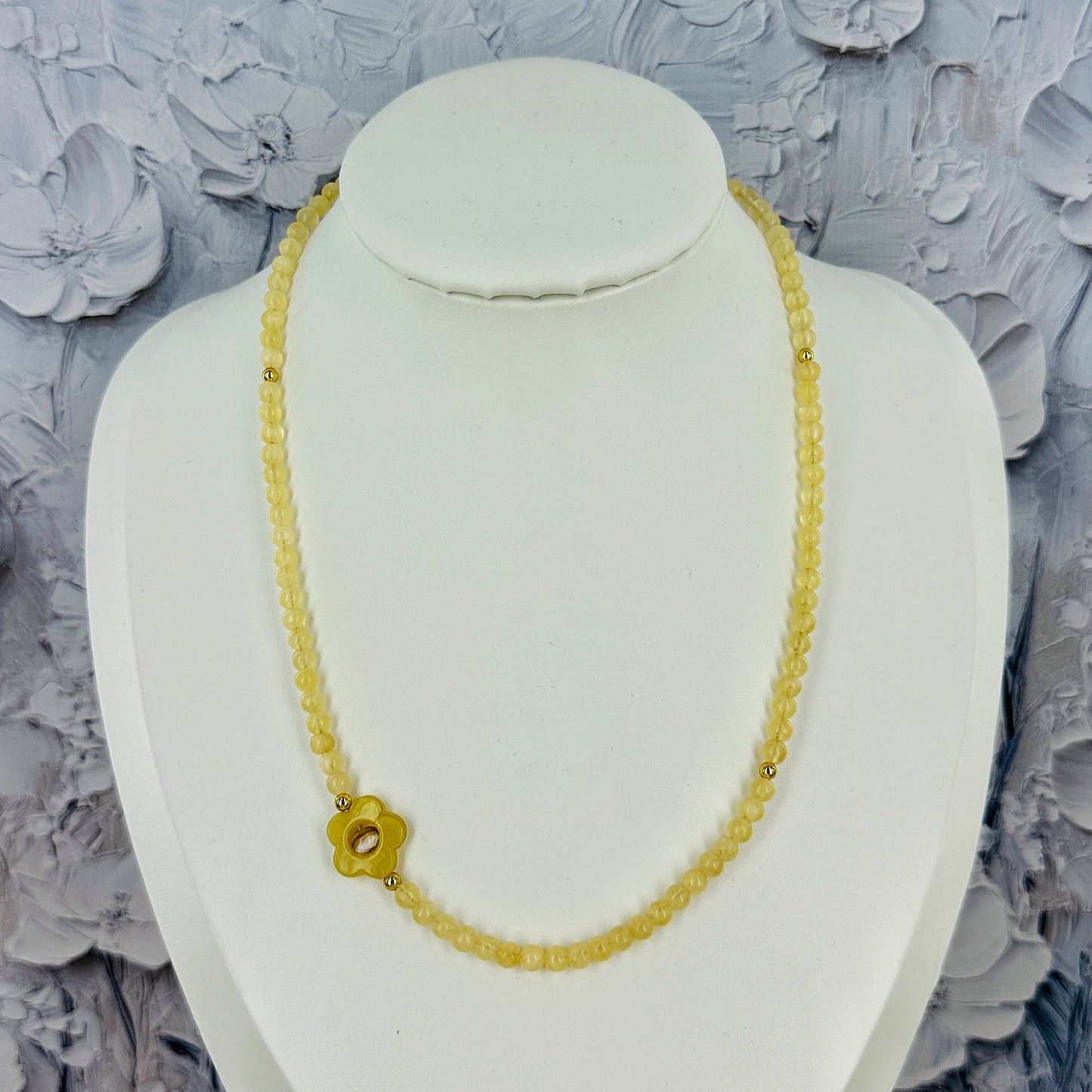 Lace & Lemon {Yellow Calcite} Necklace