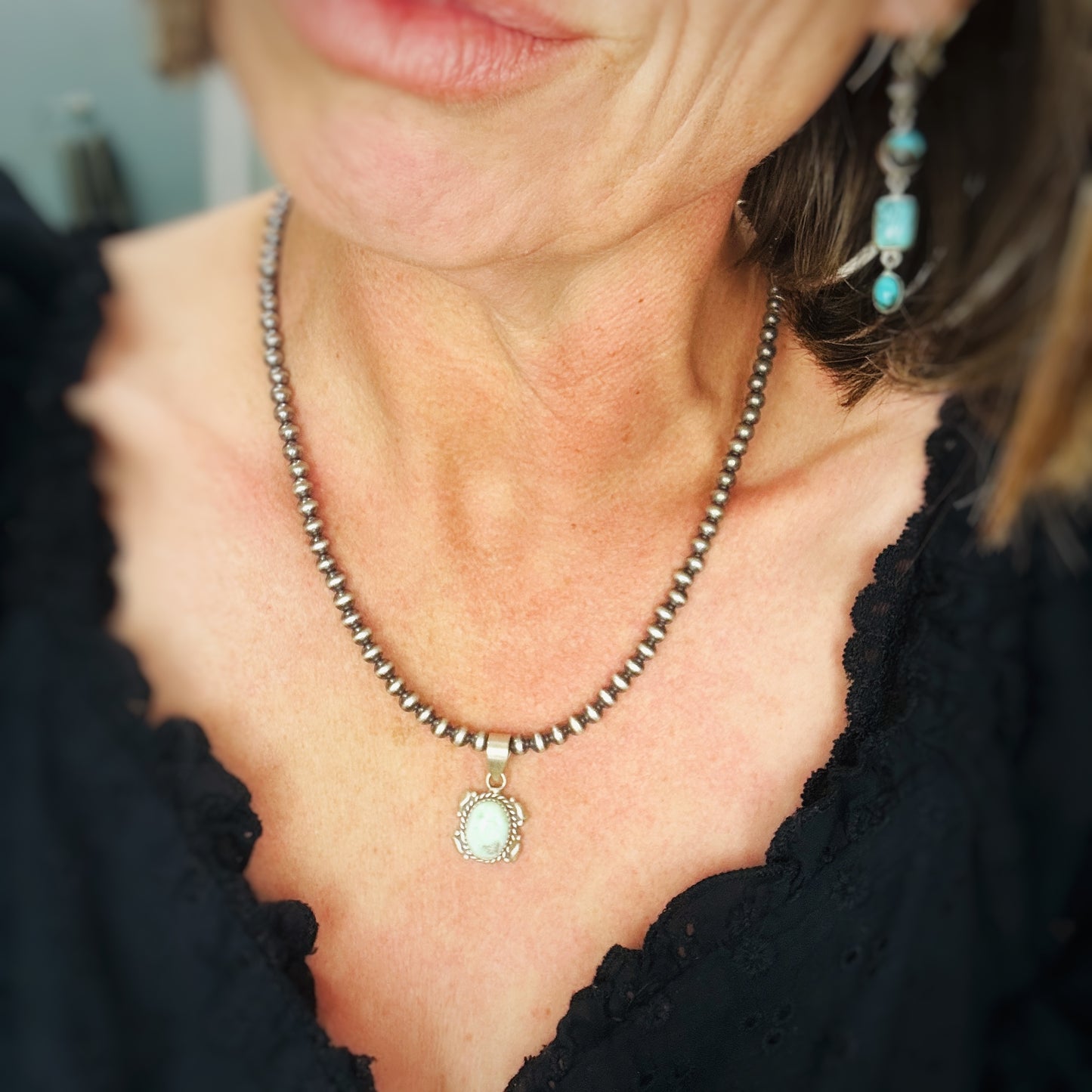 Silver Trail Pendants (turquoise)