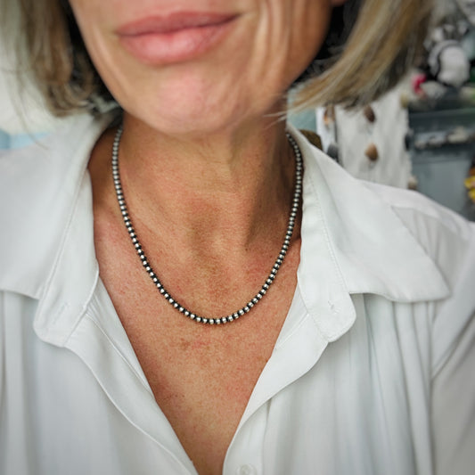 4mm Desert Pearls 18"