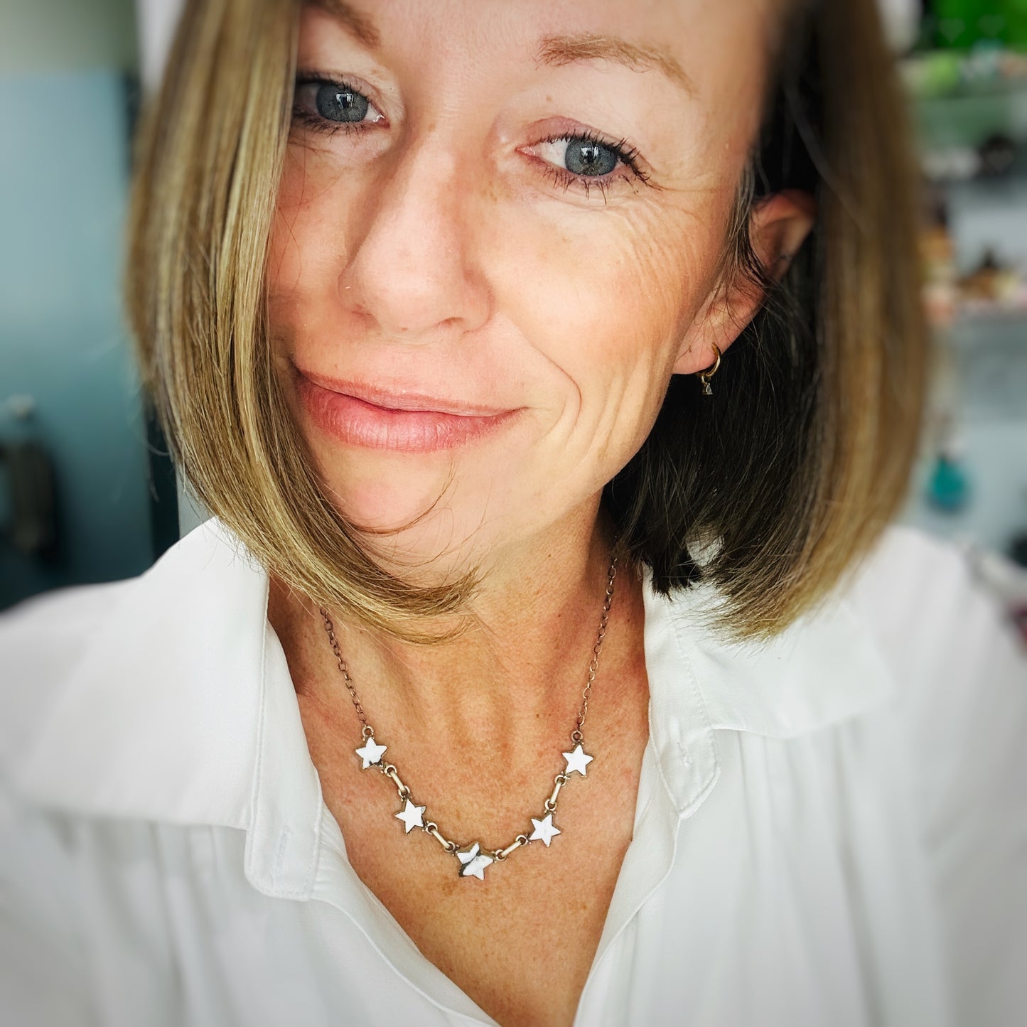 Oh My Stars White Buffalo Necklace