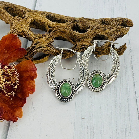 Annie Oakly Feather Earrings