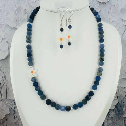 Daisy Mae {Sodalite} Necklace & Earring Set