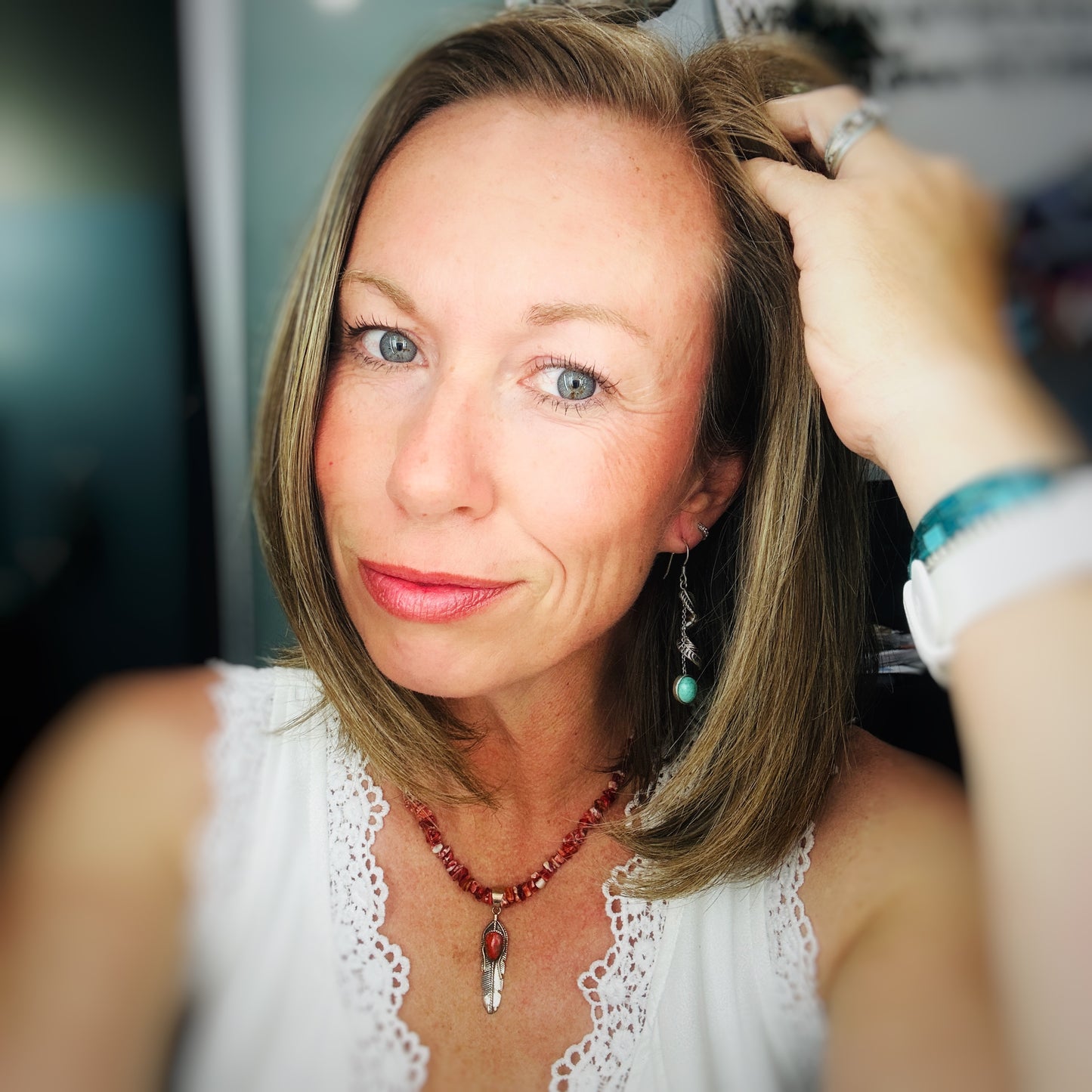 Desert Flame {Red Spiny Oyster} Necklace