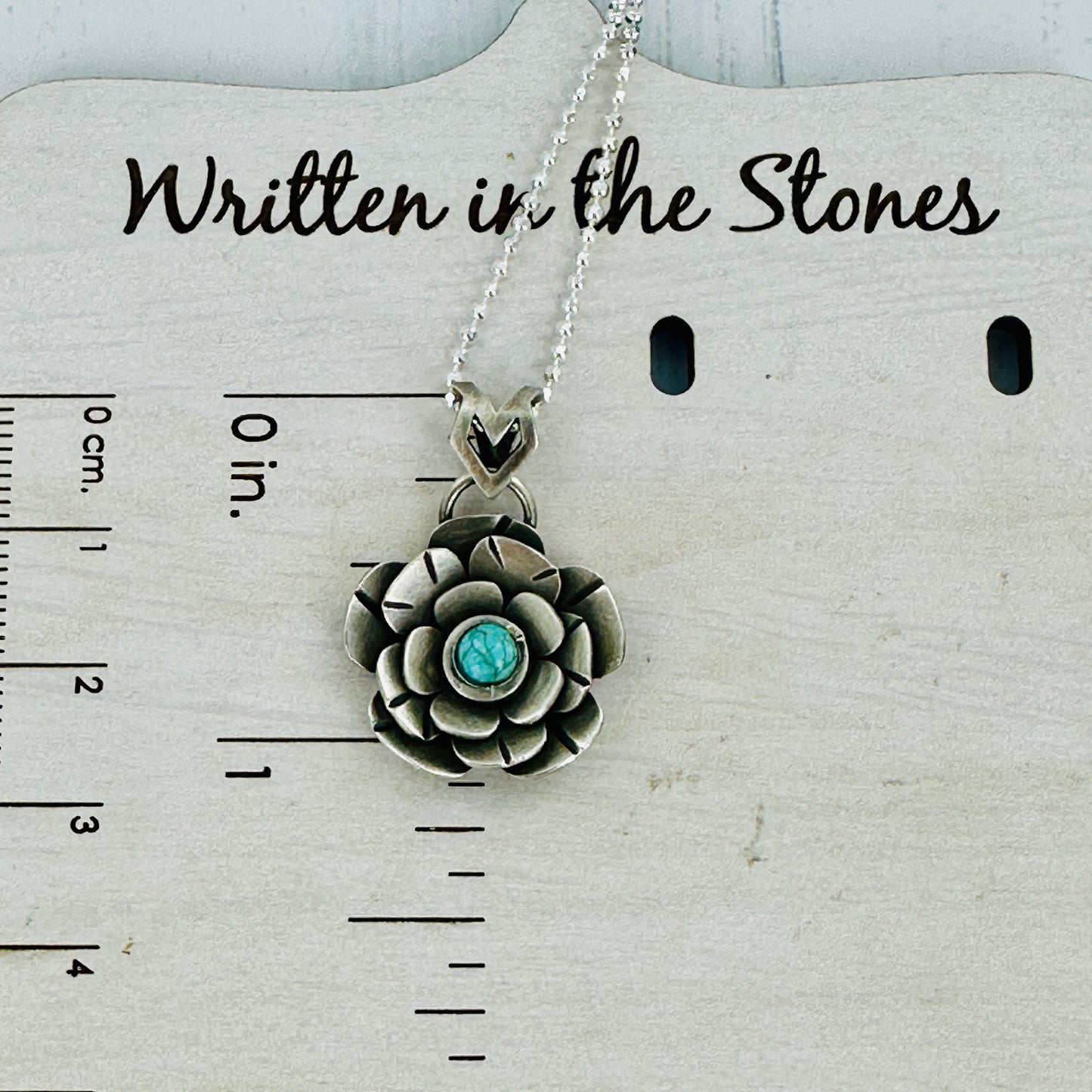 Moon Flower {Blue Moon turquoise} Necklace