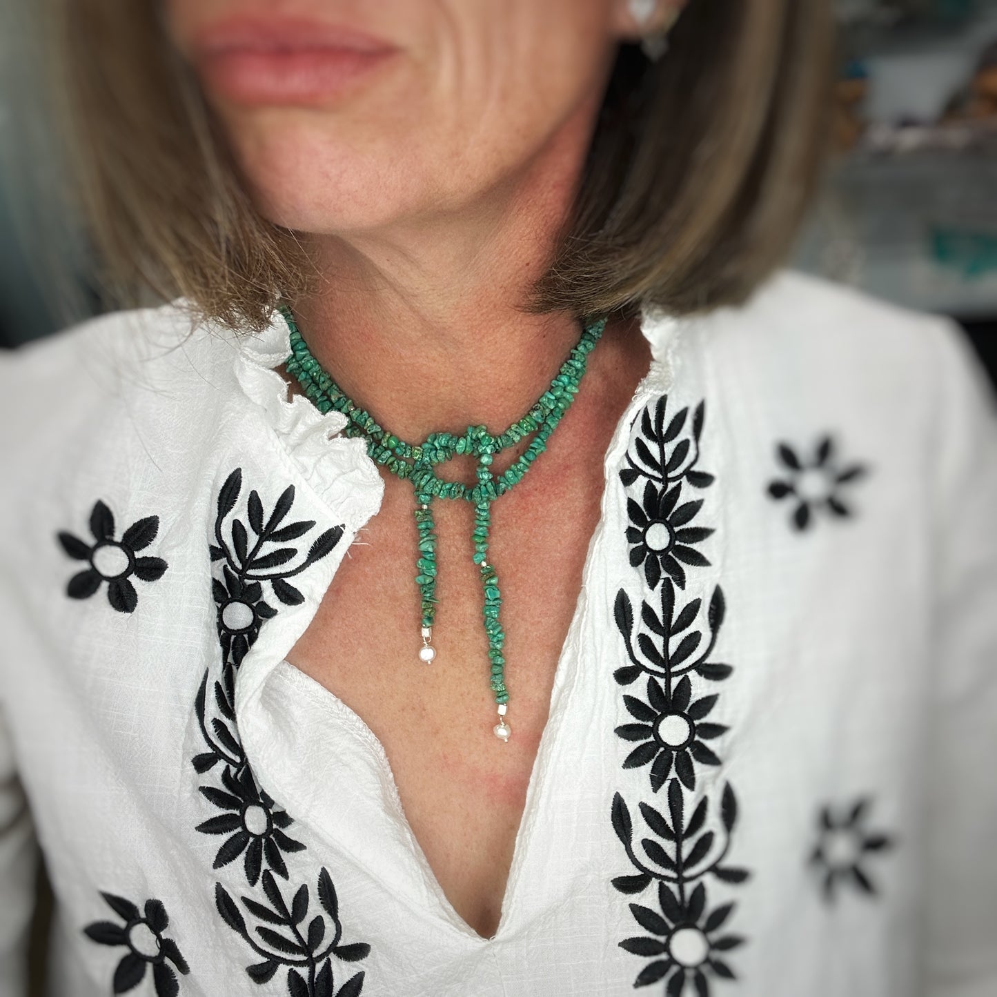 Madison: Turquoise Wrap Necklace