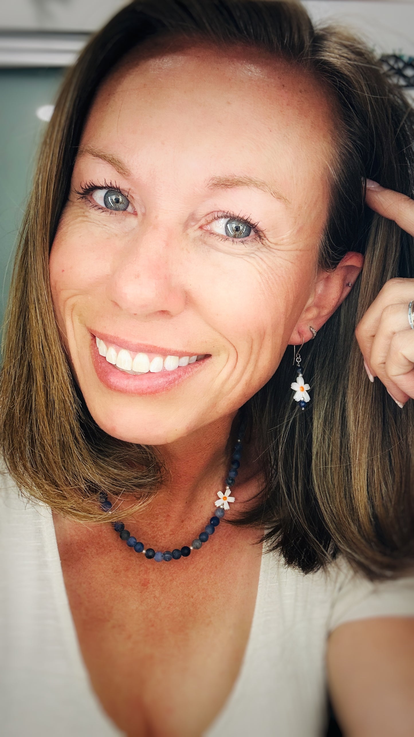 Daisy Mae {Sodalite} Necklace & Earring Set