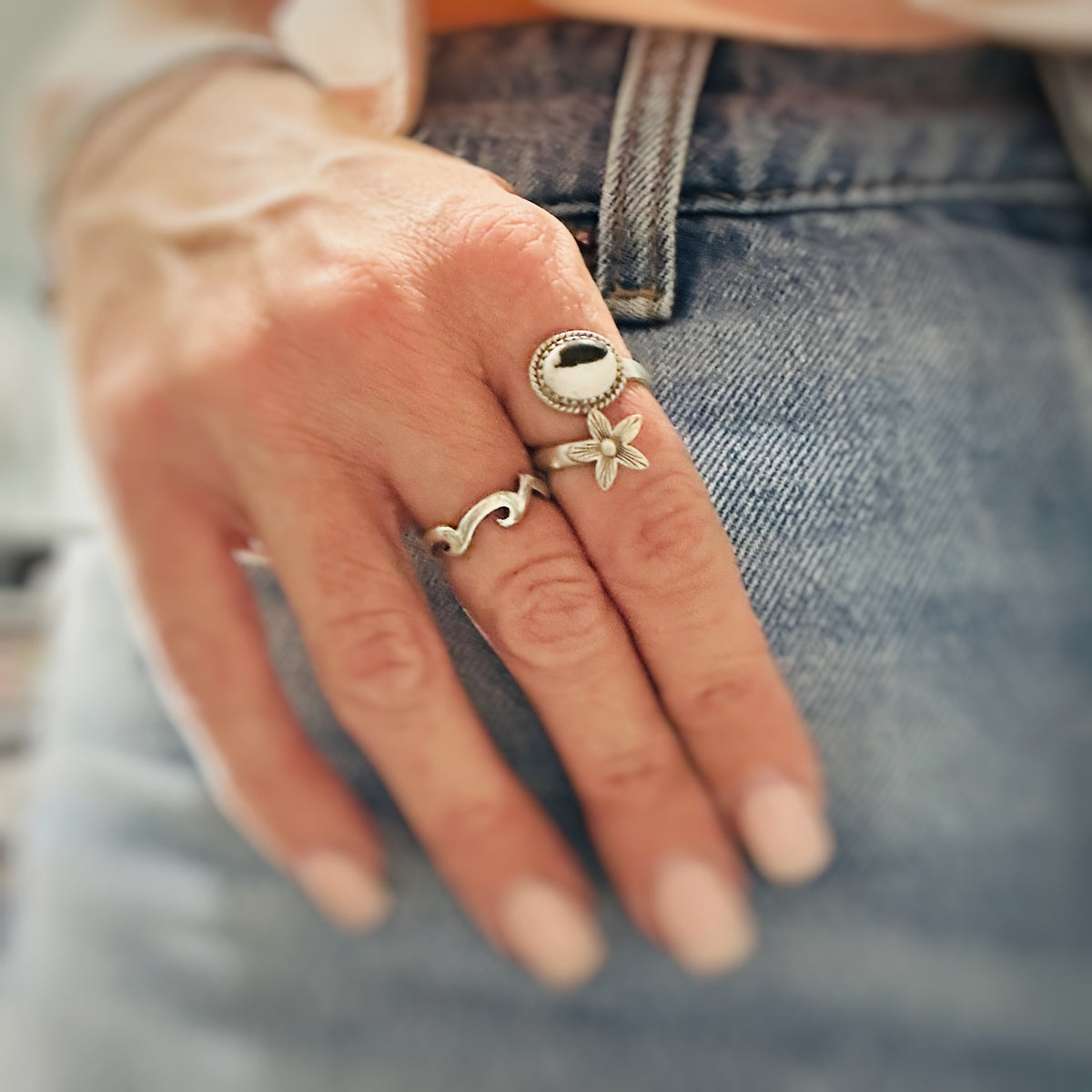 Wildflower and Wings {Adjustable} Rings