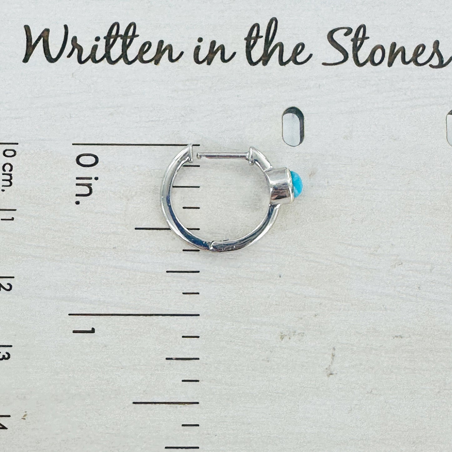 Sleeping Beauty Hoop Earrings