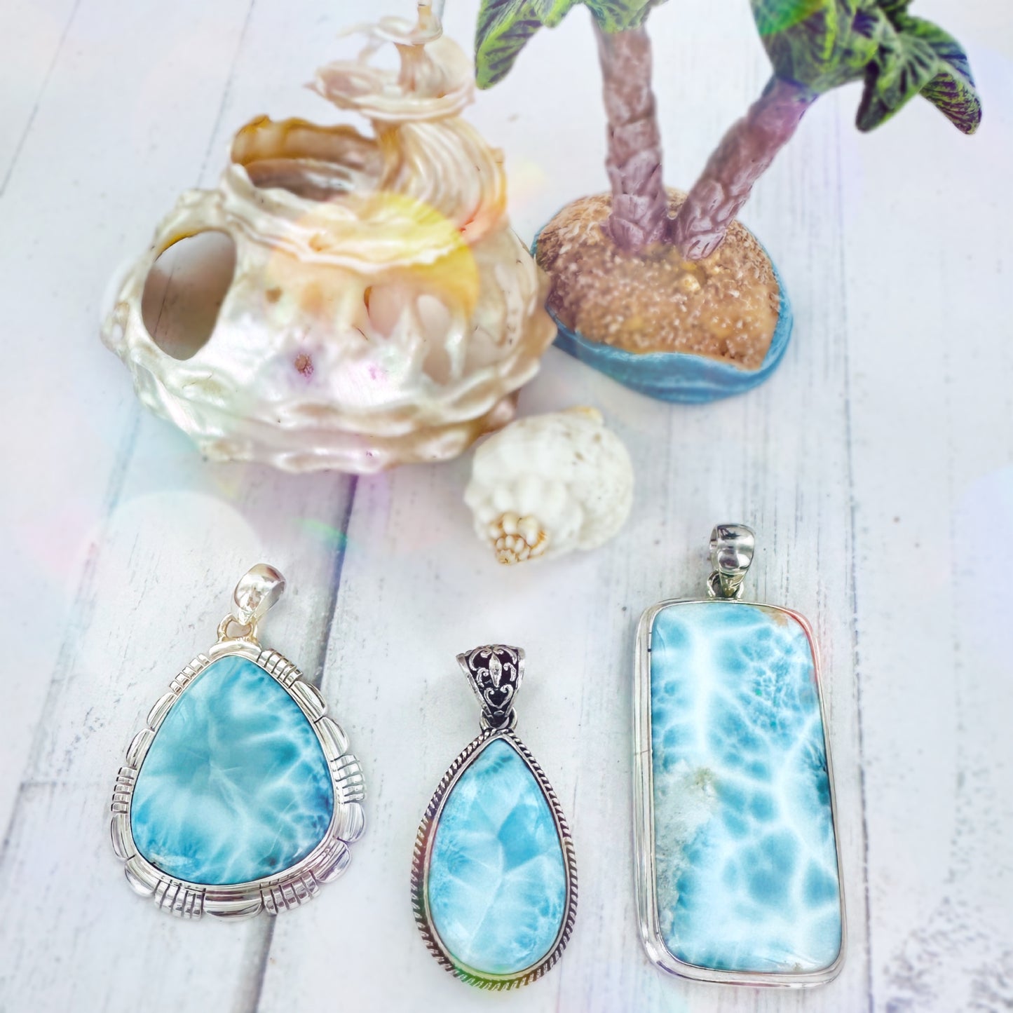 Larimar Pendants