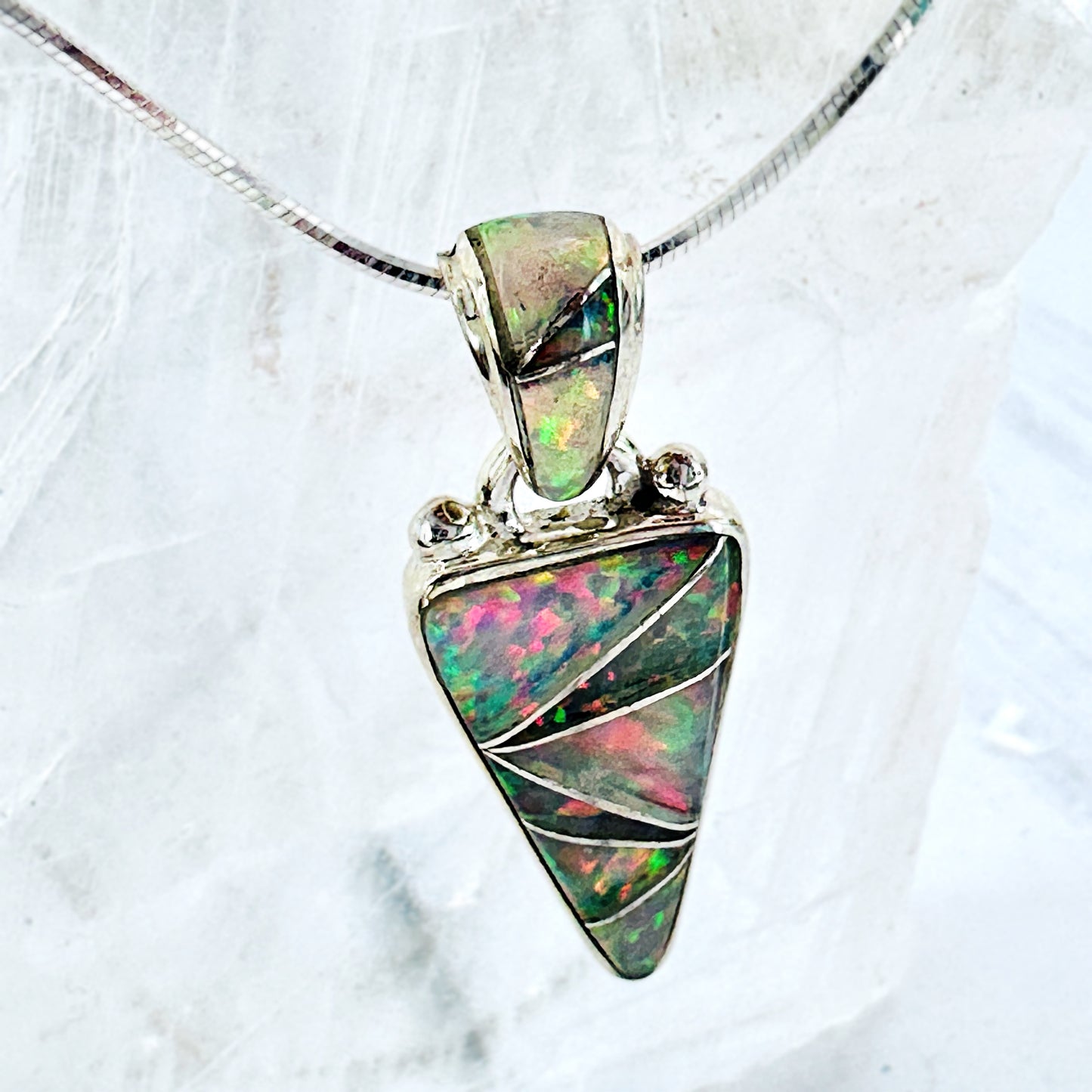 Opal (sterling) Inlay Pendant