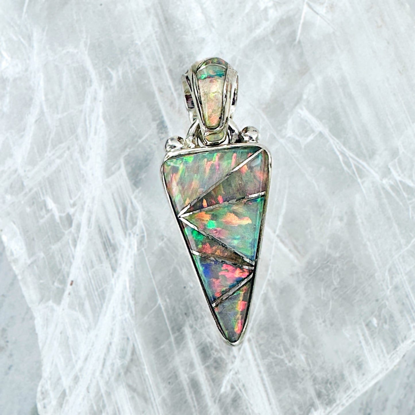 Opal (sterling) Inlay Pendant