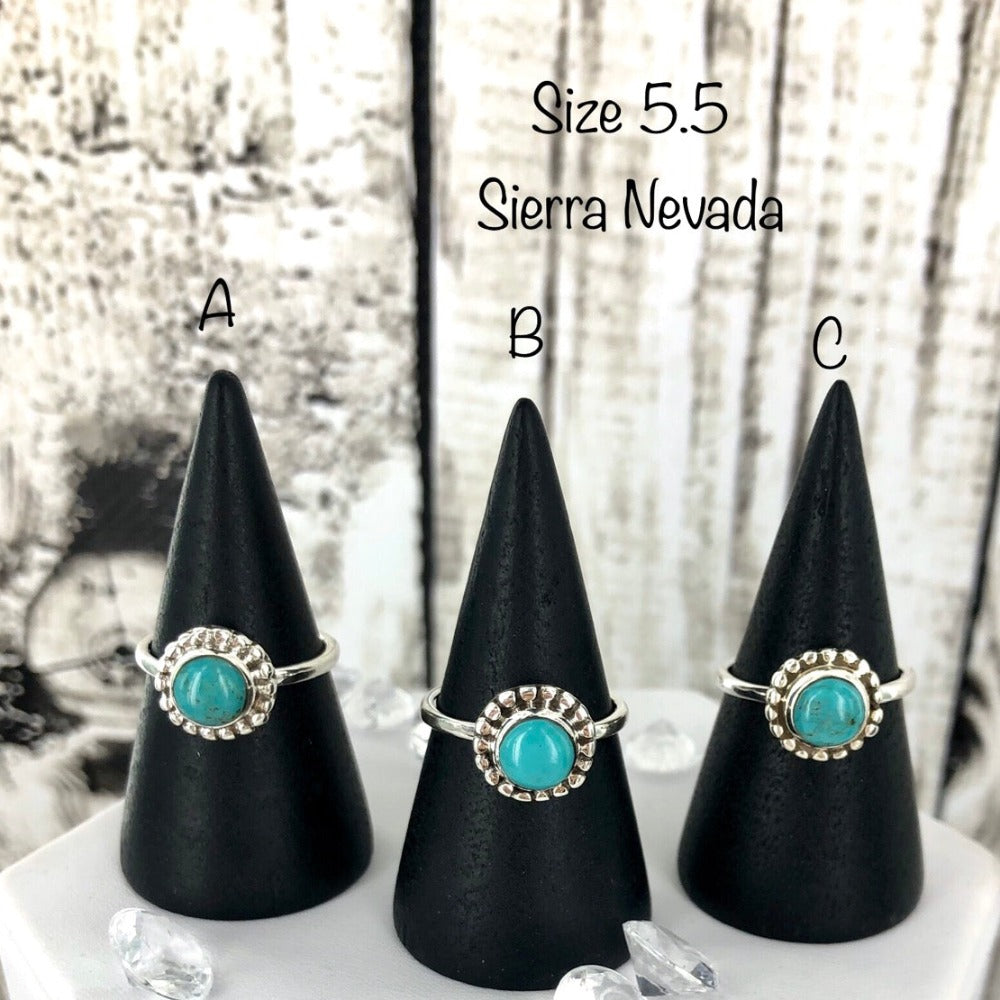 Teal It To Me Softly (Sierra Nevada turquoise) Ring