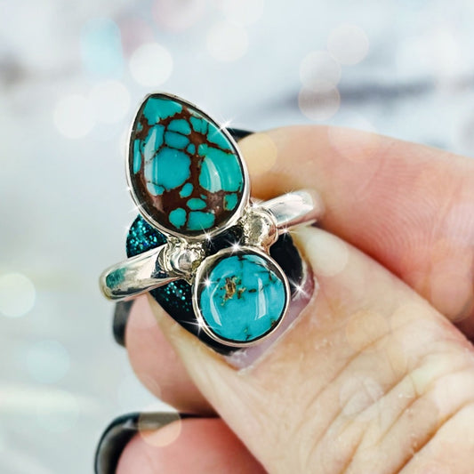 North South (Turquoise) ring