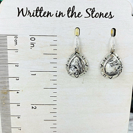 Glacier Storm {White Buffalo} earrings
